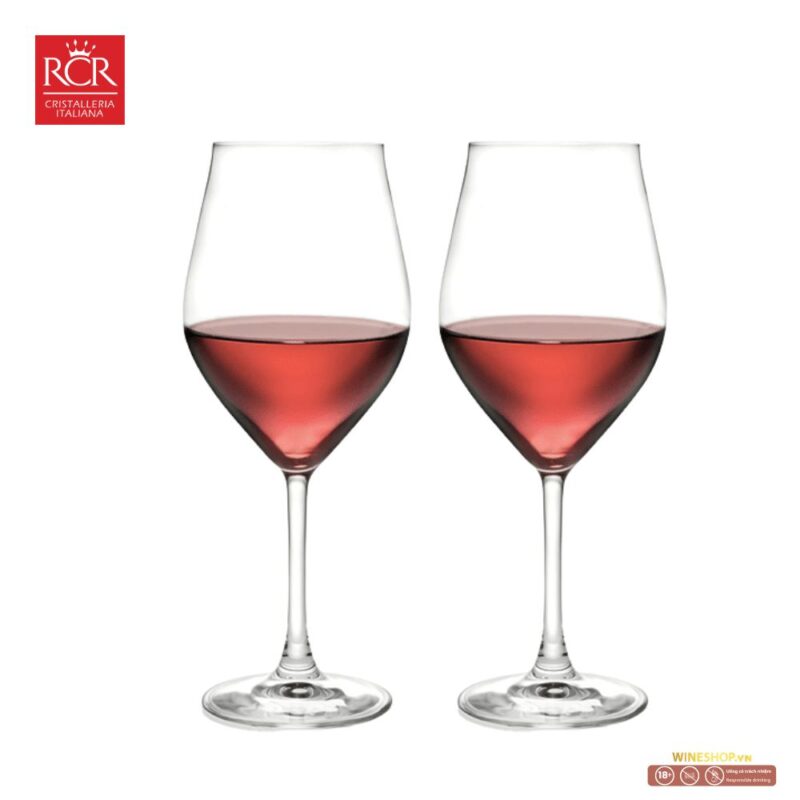 Set 2 ly vang đỏ Enò RCR Italy 560ml