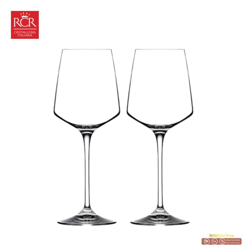 Set 2 ly vang đỏ Univesum RCR Italy 550ml