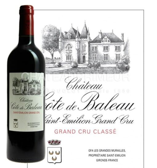 Rượu Vang pháp Chateau Cote de Baleau, Grand Cru 2011
