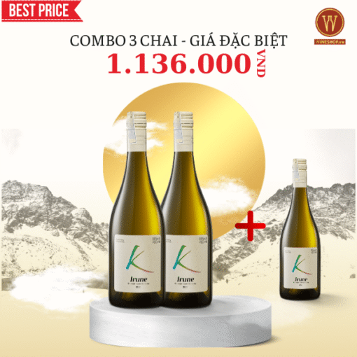 [COMBO 3 CHAI] Vang Trắng Chile Korta K Irune