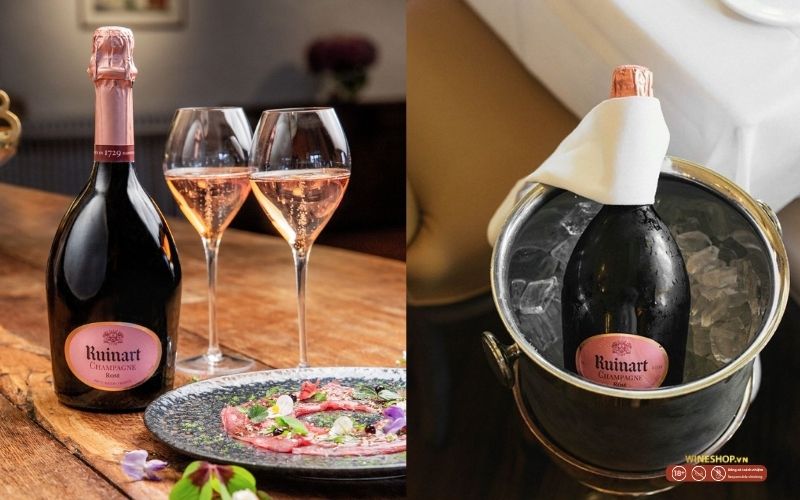 Rượu Sâm Panh Champagne Ruinart Rosé