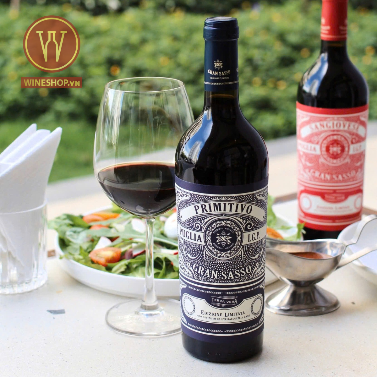 Rượu Vang Ý Gran Sasso Primitivo Puglia IGT