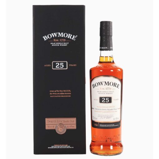 Rượu Bowmore 25 YO (25 Years) - Single Malt Whisky Islay, Scotland