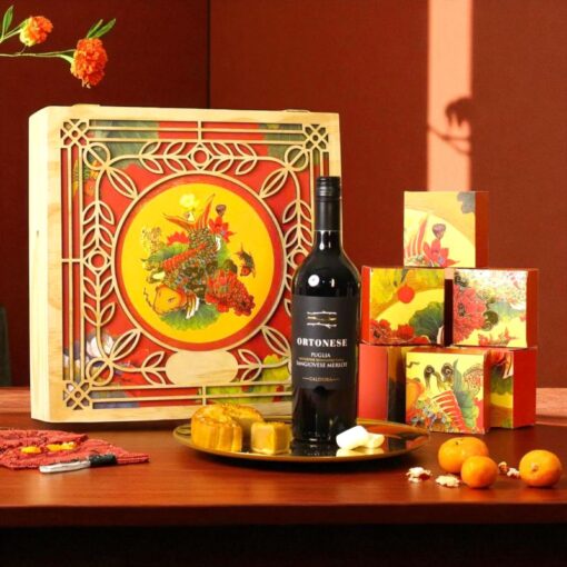 Hộp Quà Tặng Nguyệt Tựu Caldora Ortonese Sangiovese Merlot IGP