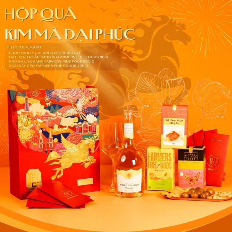 set quà tết, rượu vang quà tặng