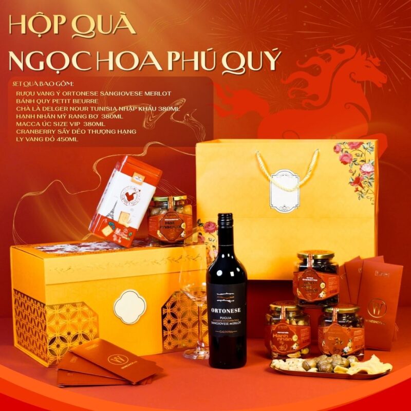 hộp quà tết, set bánh mứt tặng tết