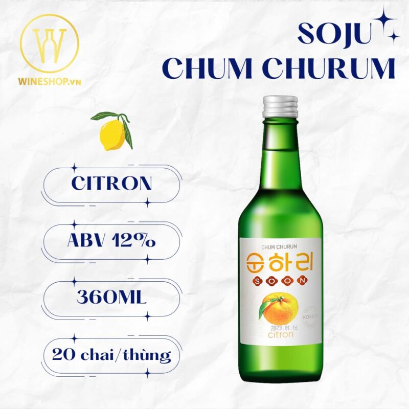 Rượu Soju Chum Churum Vị