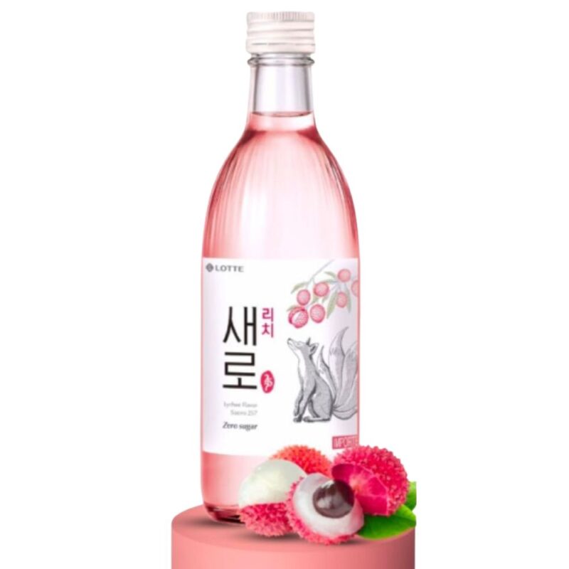 Rượu Soju Saero Chum Churum Zero Sugar Hương Vải Lychee