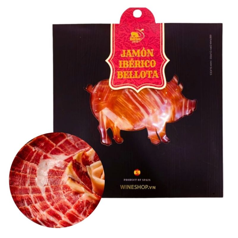 Đùi Sau Heo Muối Iberico Bellota 36 Tháng Cắt Lát Khay 100g