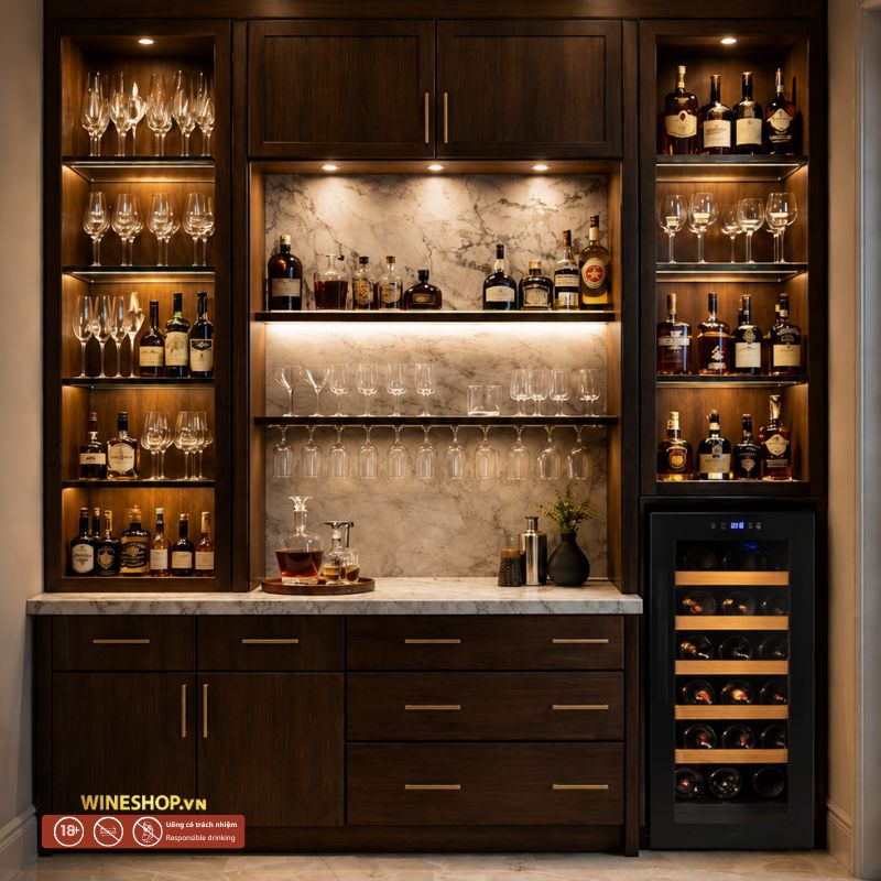 Tủ Rượu Vang Vinocave 18 Chai