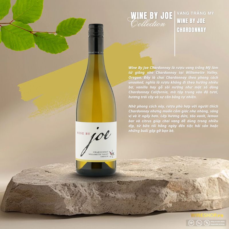 Rượu Vang Mỹ Wine By Joe Chardonnay