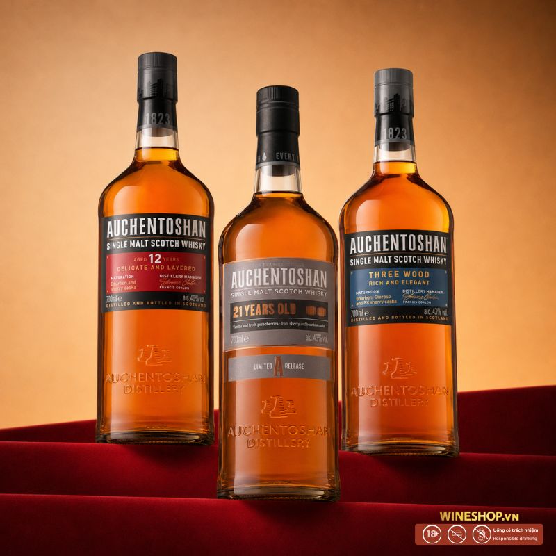 Chai whisky Lowlands tiêu biểu Auchentoshan