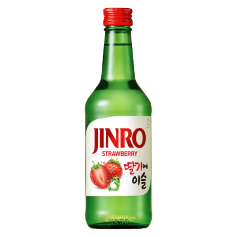 Rượu Soju Jinro Vị Dâu Tây Strawberry 360ml