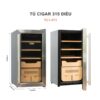 Tủ Bảo Quản Cigar Adela 315 Điếu Máy Nén